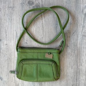 Tignanello Crossbody bag - green 22” drop